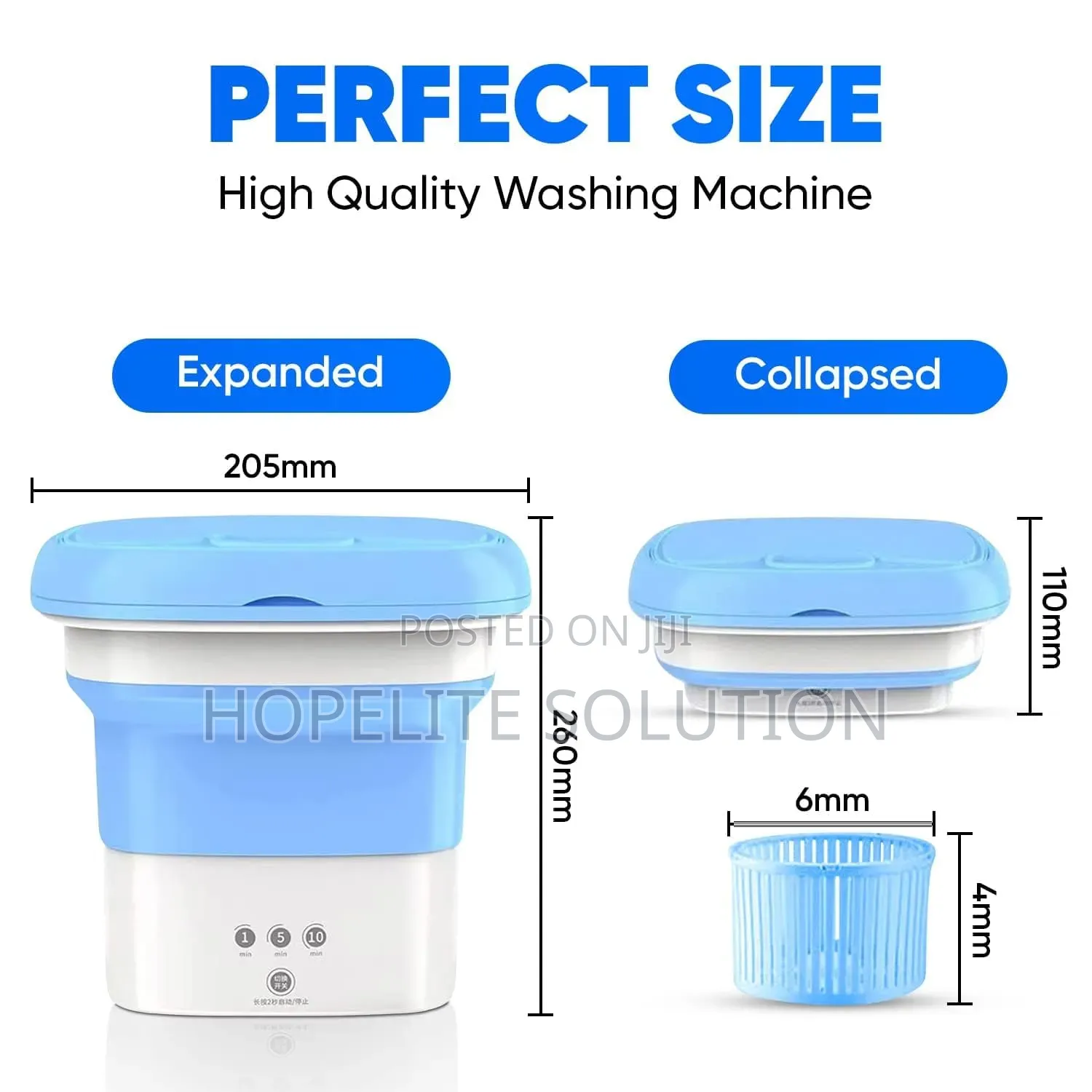 10litre Collapsible Mini Washing Machine With Dryer