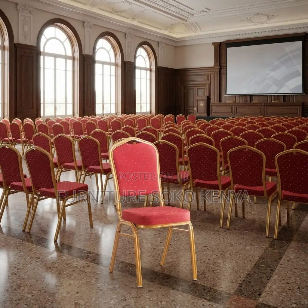 Home Office Conference Chairs | Red Stackable Seats