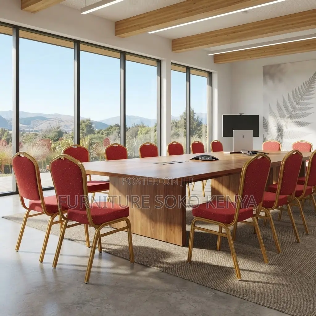 Home Office Conference Chairs | Red Stackable Seats