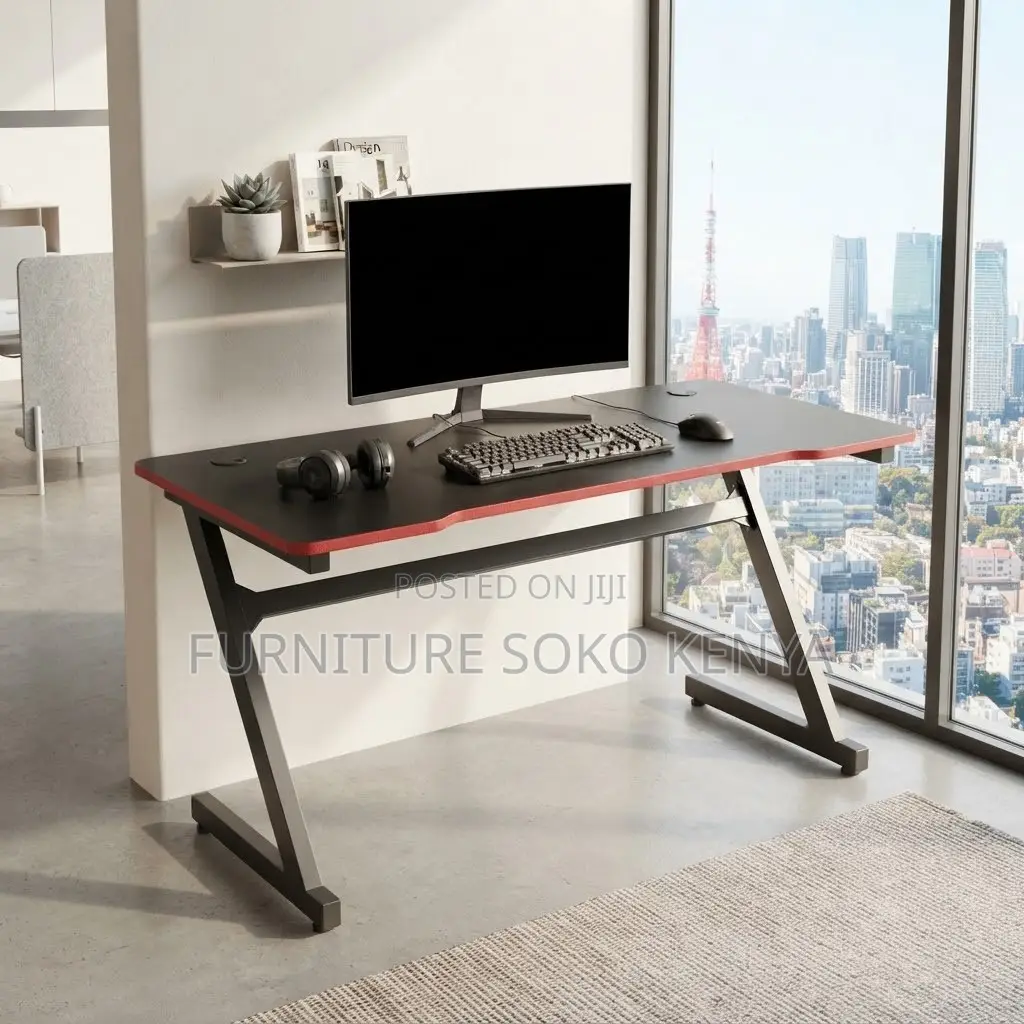 Home Studio Tables | 120CM Black Straight | Modern Gamers Desk