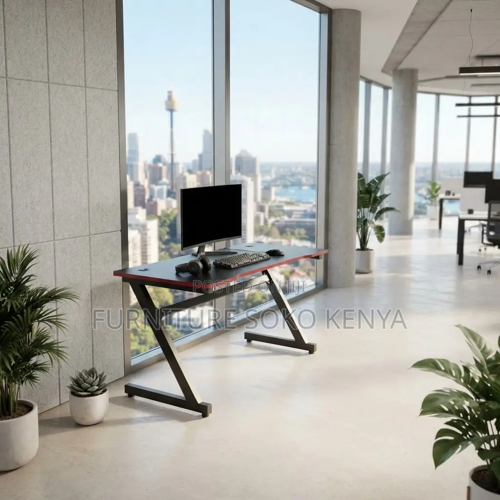 Home Studio Tables | 120CM Black Straight | Modern Gamers Desk