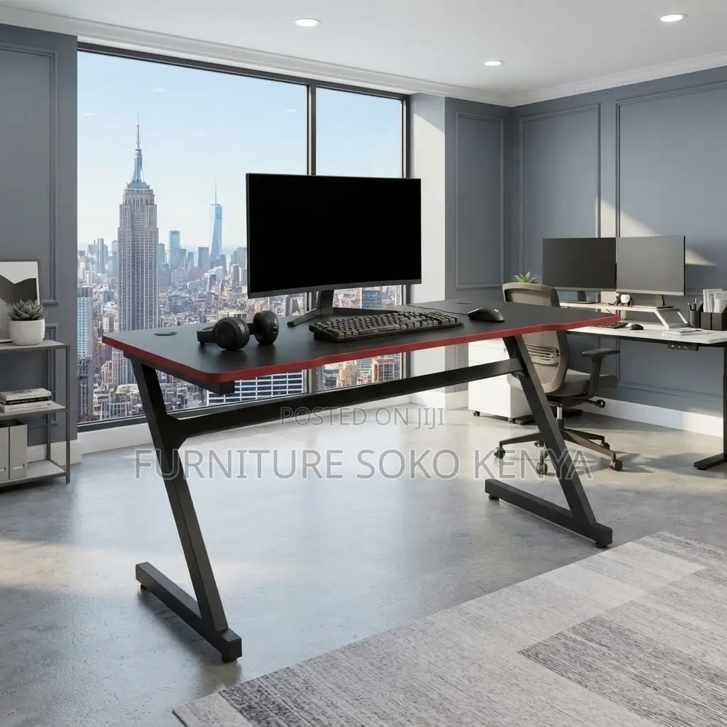 Home Studio Tables | 120CM Black Straight | Modern Gamers Desk
