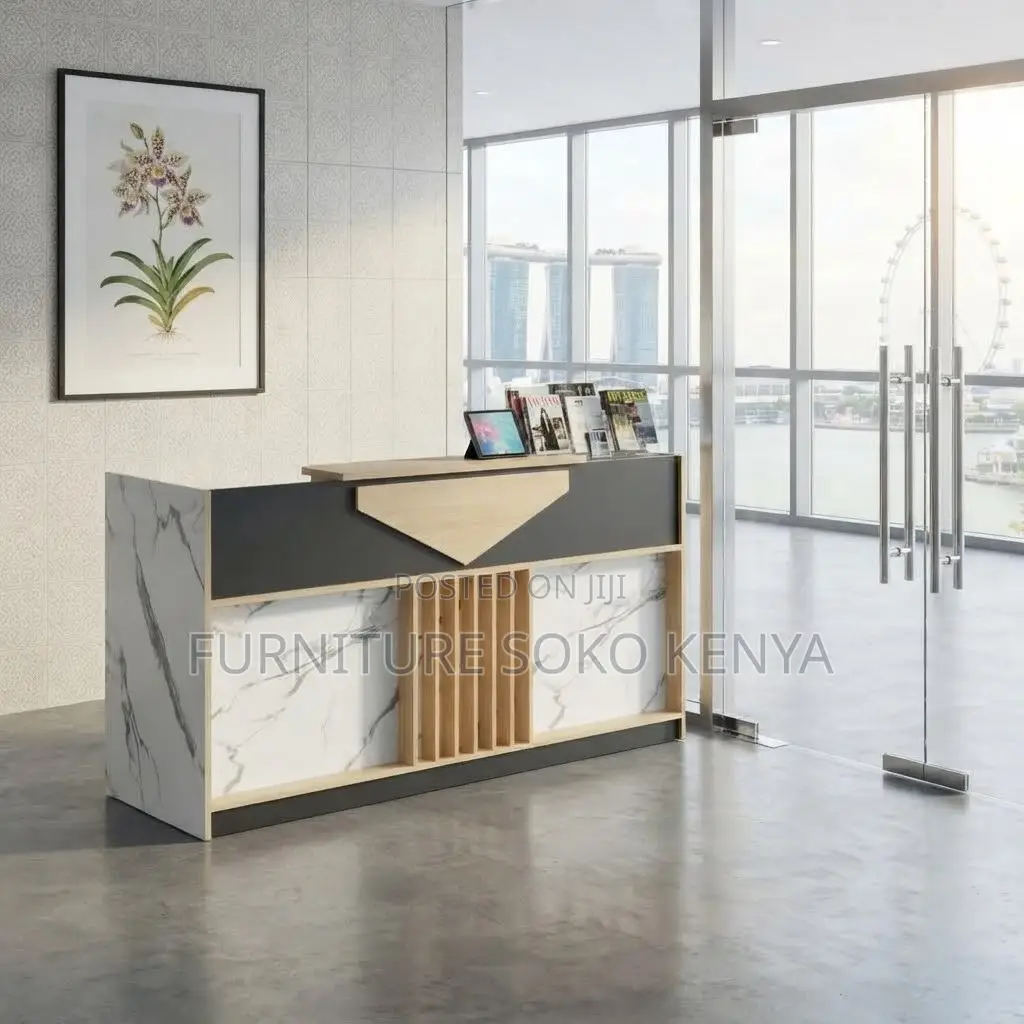 Reception Desk | 1800MM Brown | Modular Office Station Table