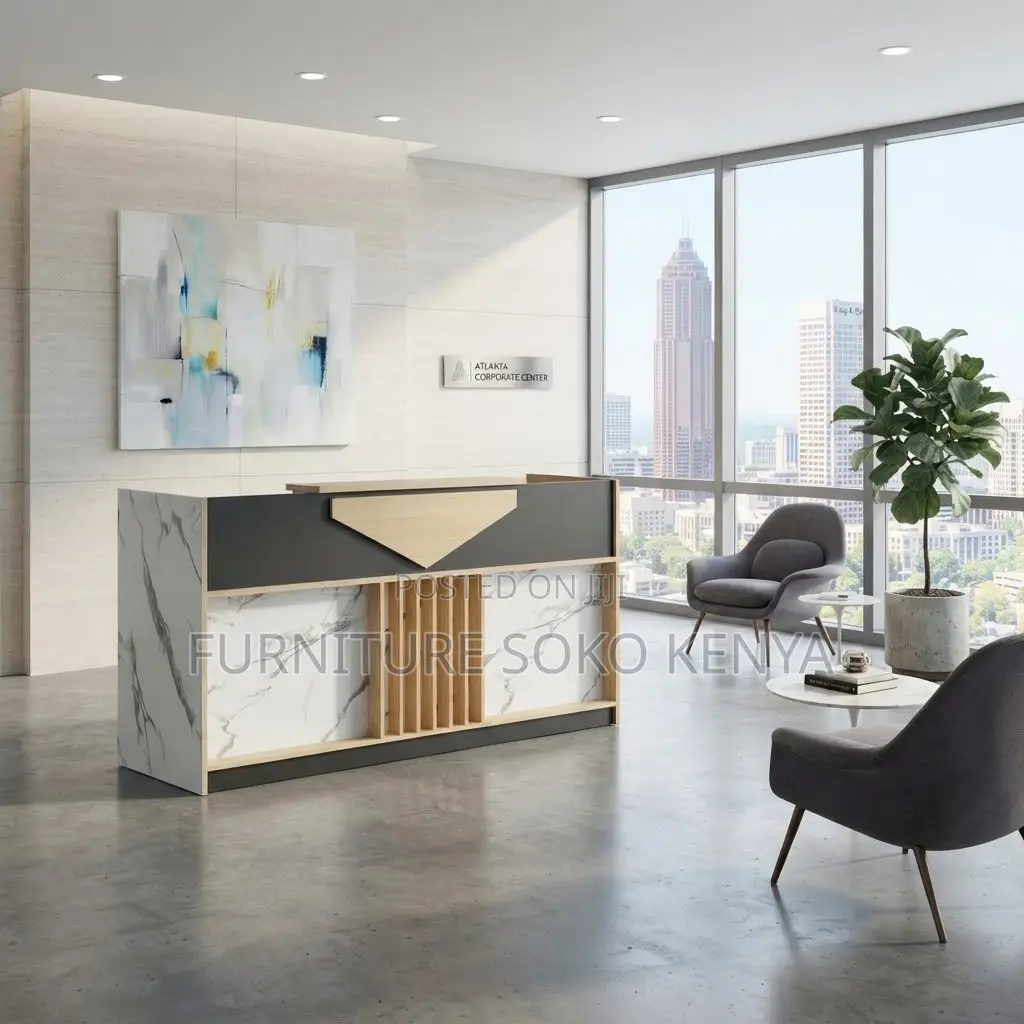 Reception Desk | 1800MM Brown | Modular Office Station Table