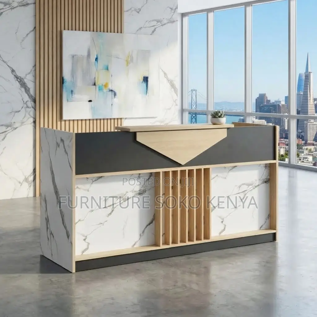 Reception Desk | 1800MM Brown | Modular Office Station Table