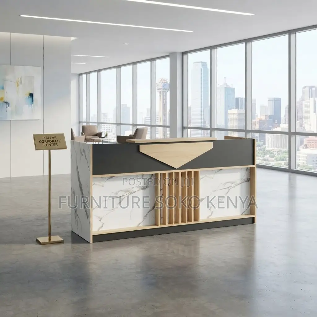 Reception Desk | 1800MM Brown | Modular Office Station Table