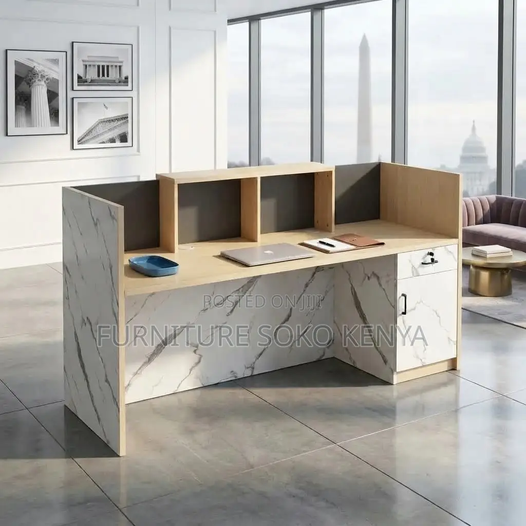 Reception Desk | 1800MM Brown | Modular Office Station Table