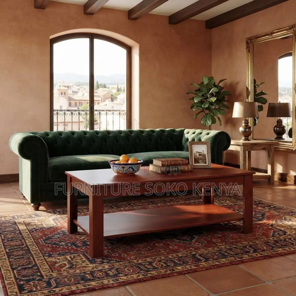 Executive Coffee Table | Home Office Lounge Modern Mahogany Tables