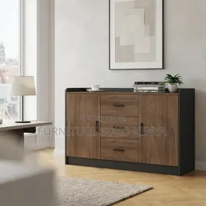 Office Modern Credenza | Executive Wooden Lockable Credenza