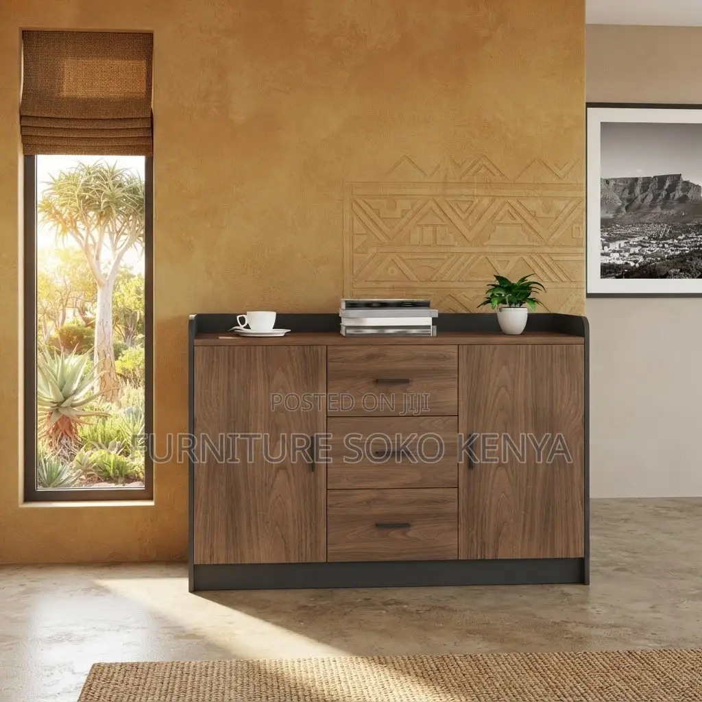 Office Modern Credenza | Executive Wooden Lockable Credenza