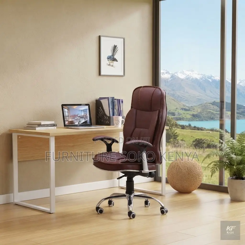 Recliner Office Chairs | Leather Brown | Home Office Seats