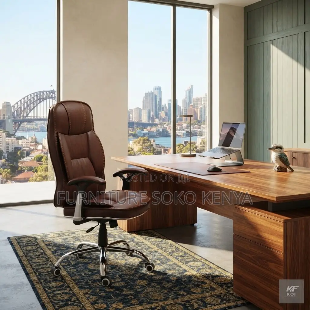 Recliner Office Chairs | Leather Brown | Home Office Seats