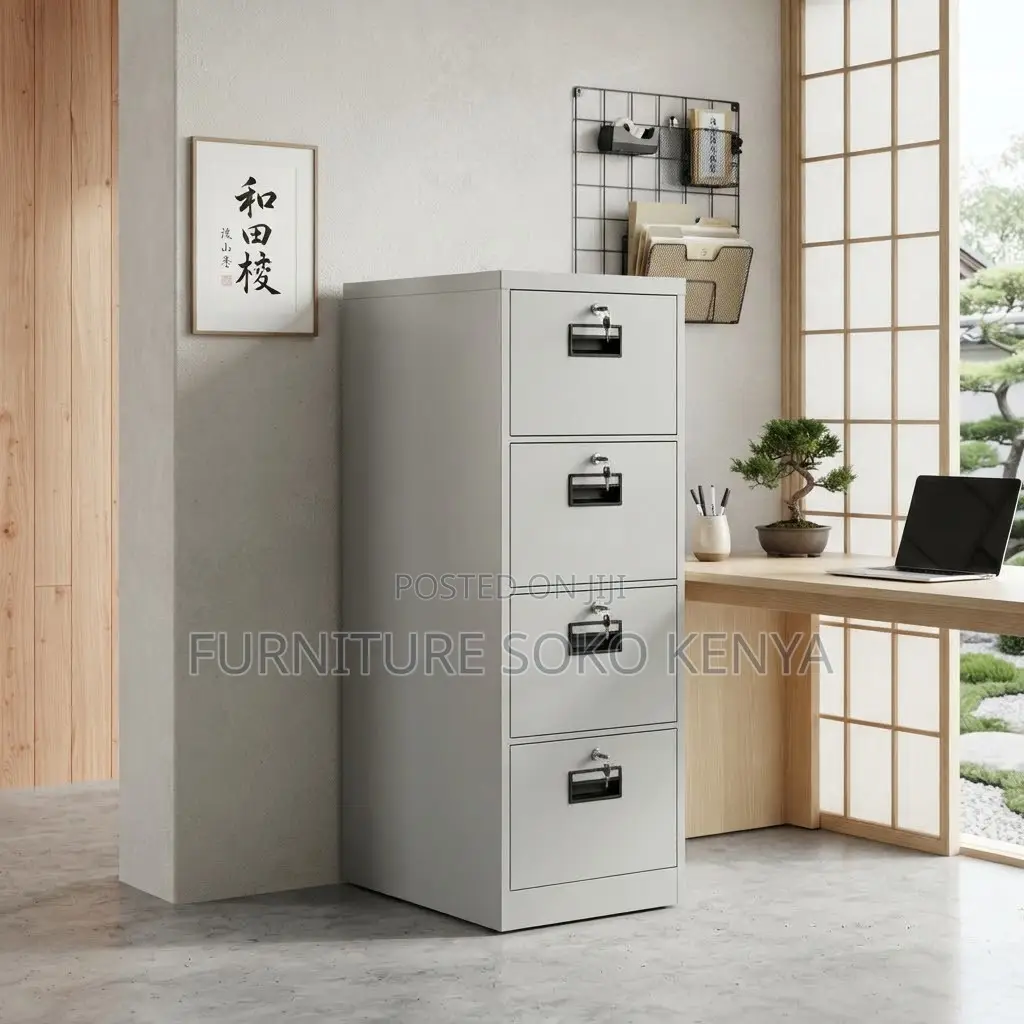Office Filing Cabinet | Four Lockers Key Drawer Cabinets