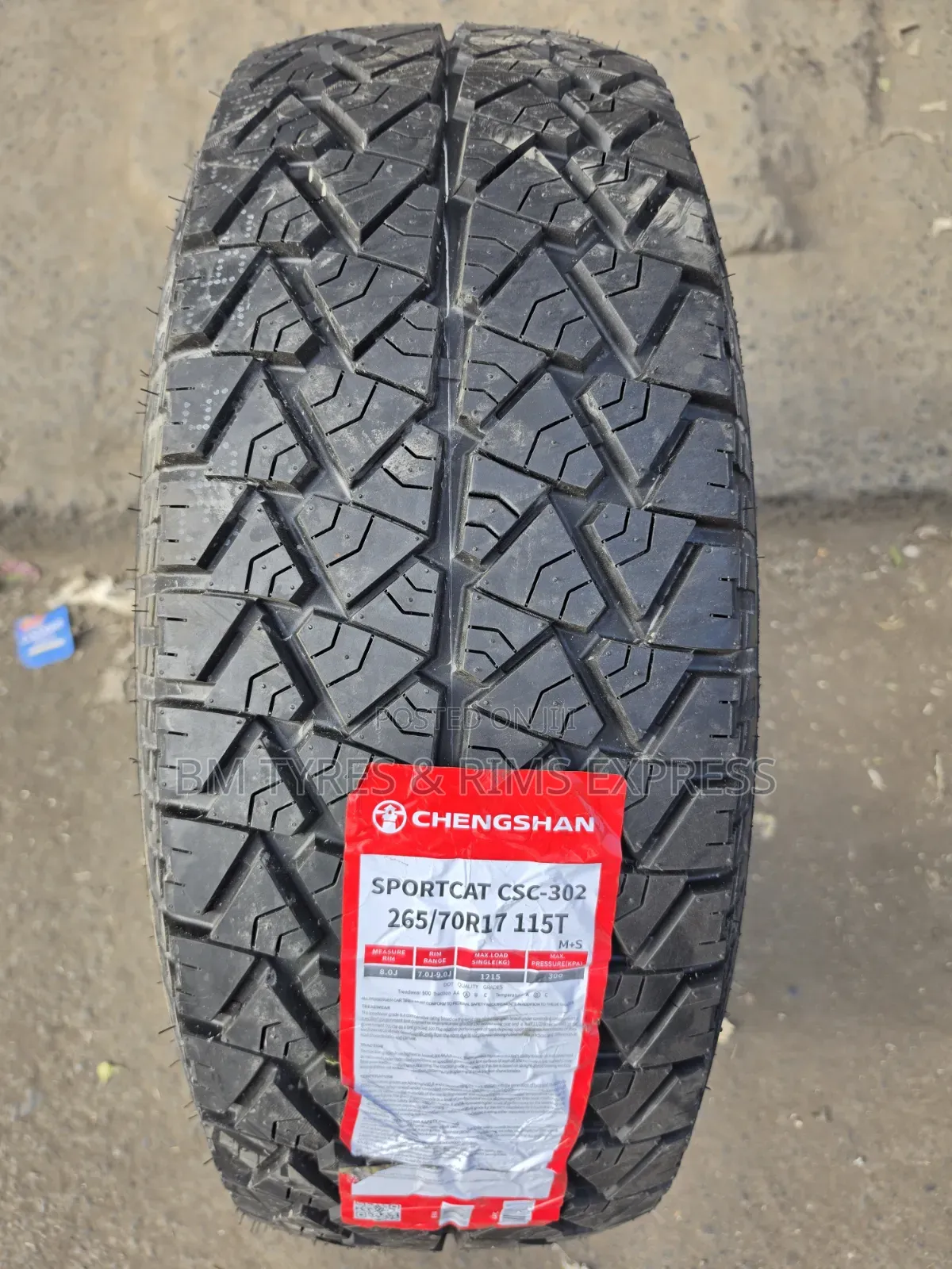 265 /70 R17 Chengshan Tires (All Terrain)