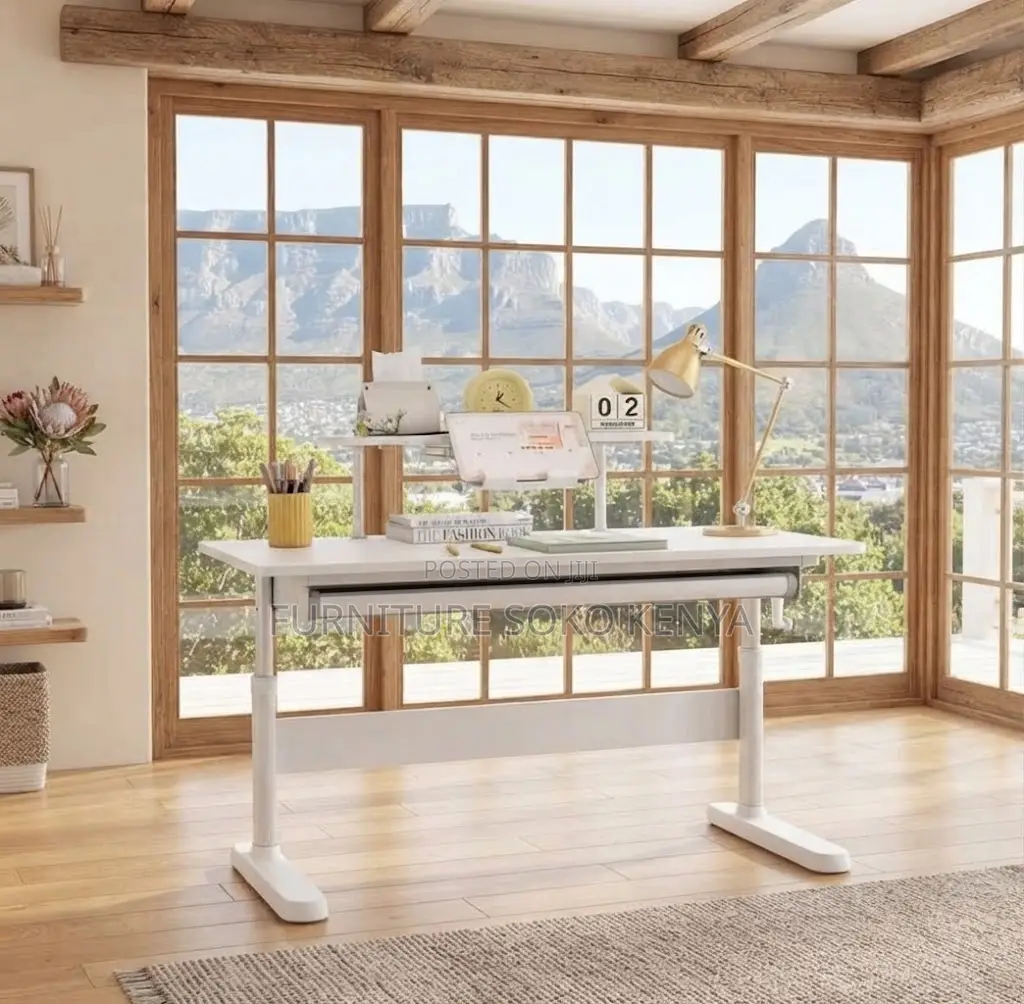 Free Standing Table | White Home Office |1200mm Manual Desk