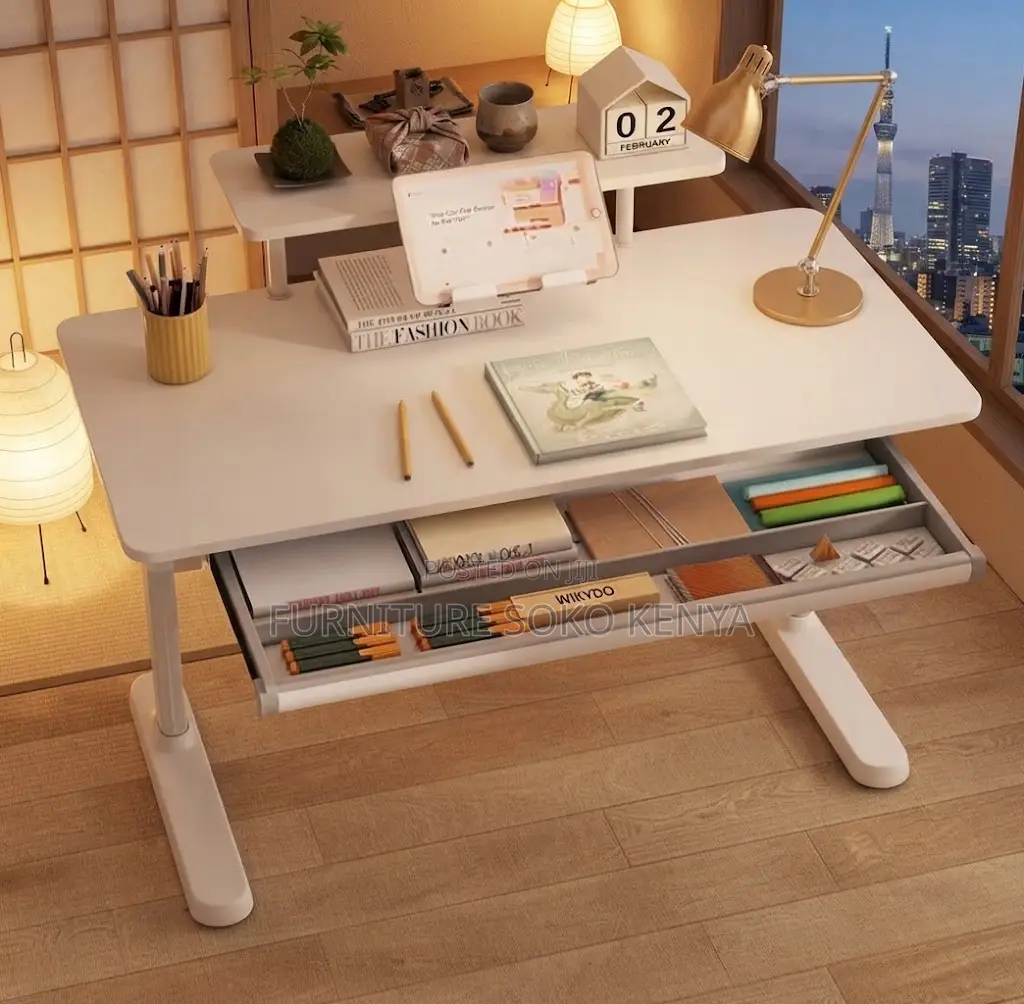 Free Standing Table | White Home Office |1200mm Manual Desk