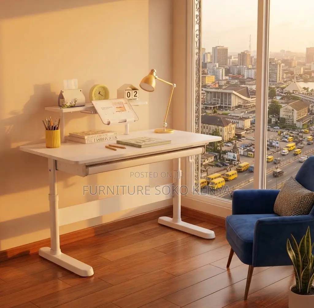 Free Standing Table | White Home Office |1200mm Manual Desk