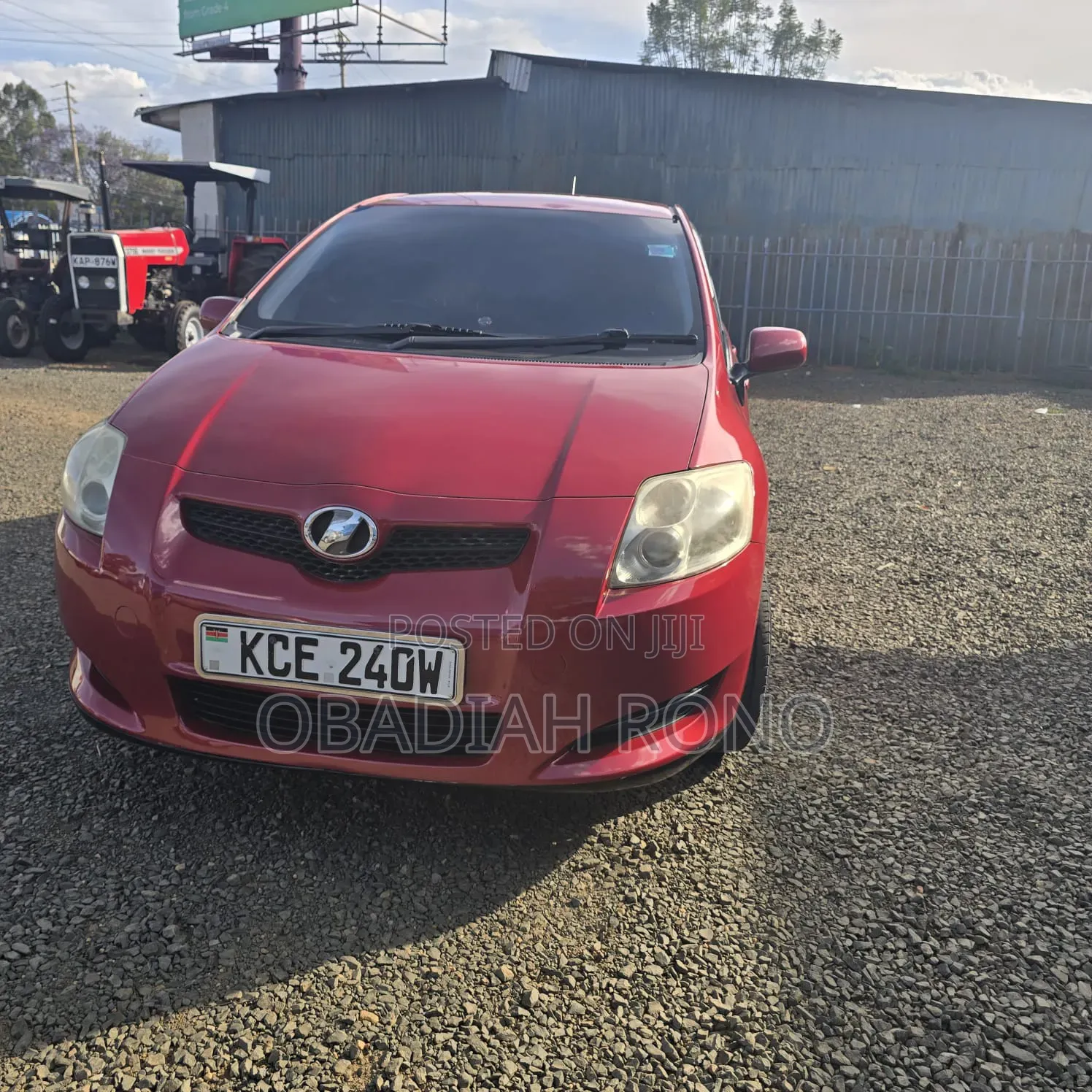 Toyota Auris 2008 Red