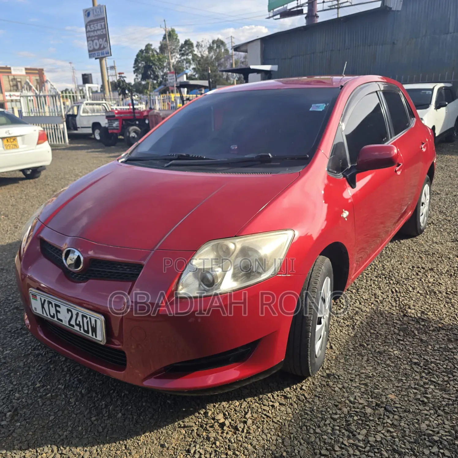 Toyota Auris 2008 Red