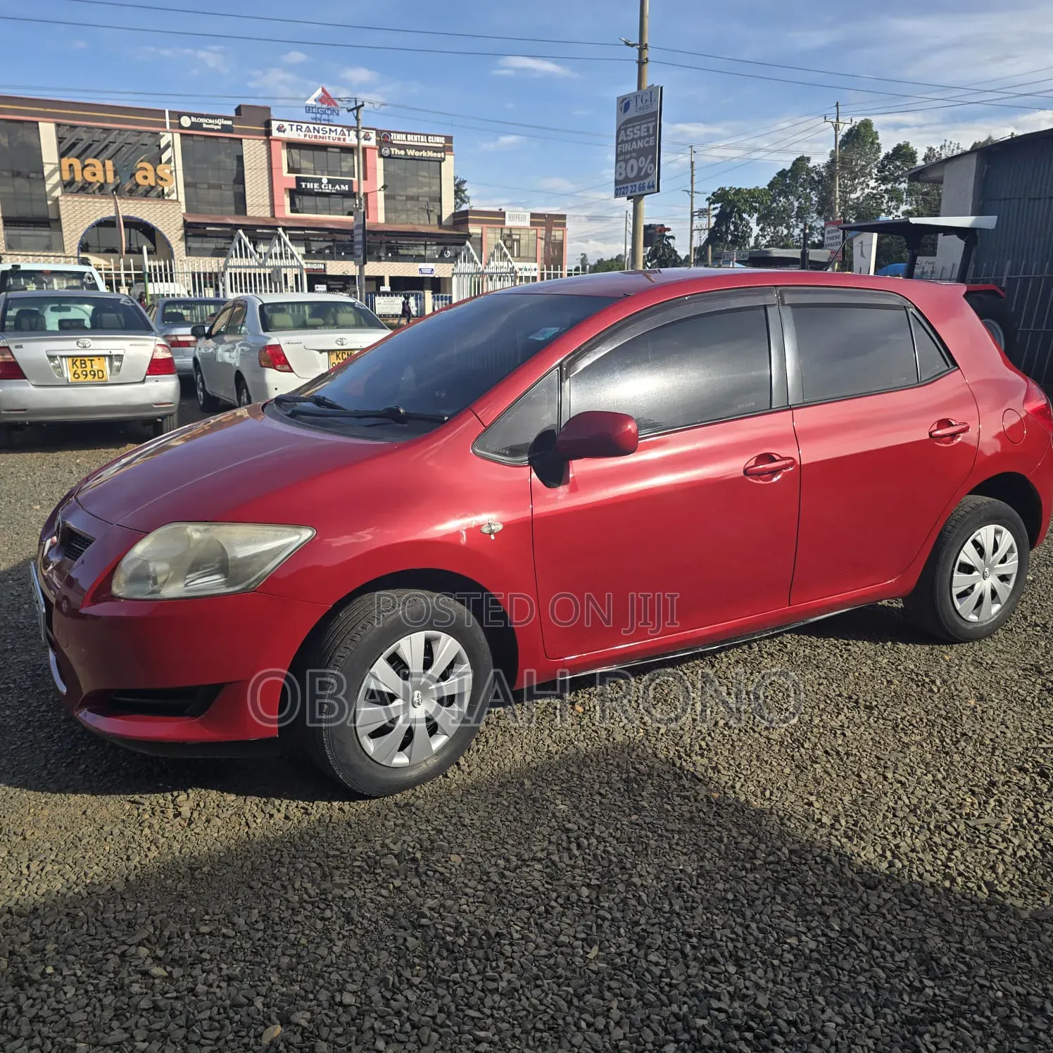 Toyota Auris 2008 Red
