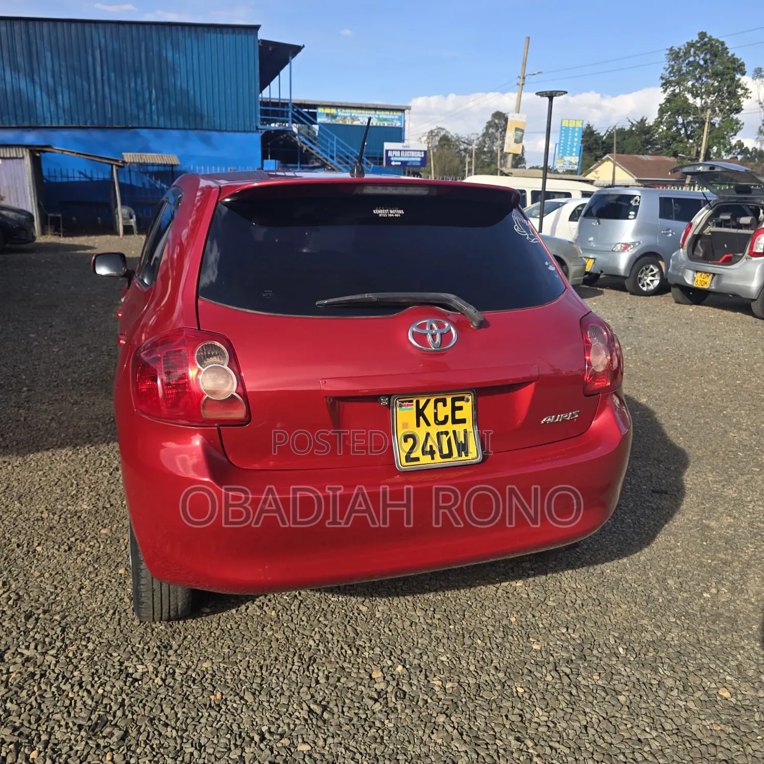 Toyota Auris 2008 Red