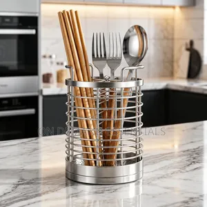 New Stainless Steel Rotating Chopstick Holder