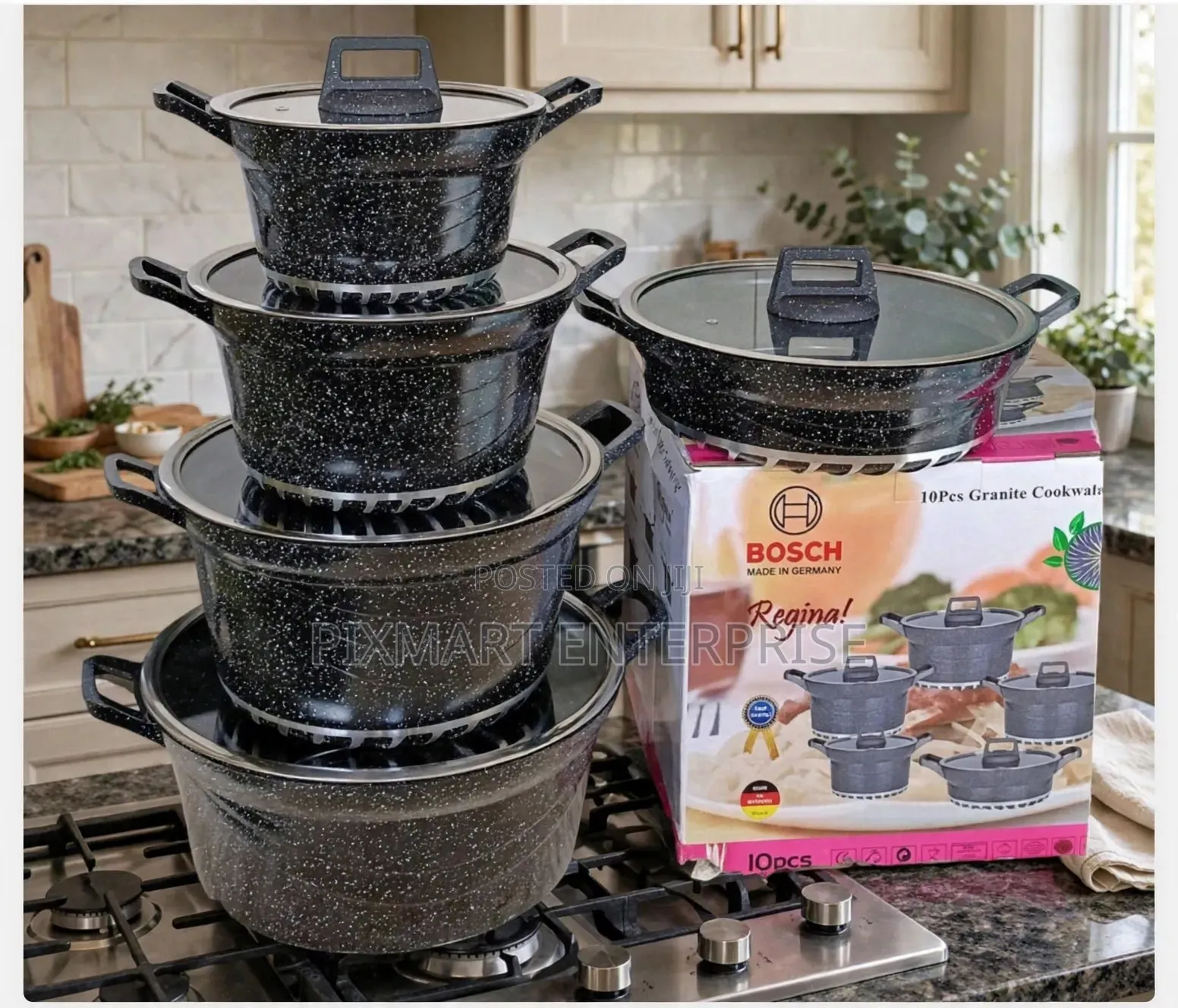 Bosch Granite Stone Coated Pot for Daily Meal Preparation