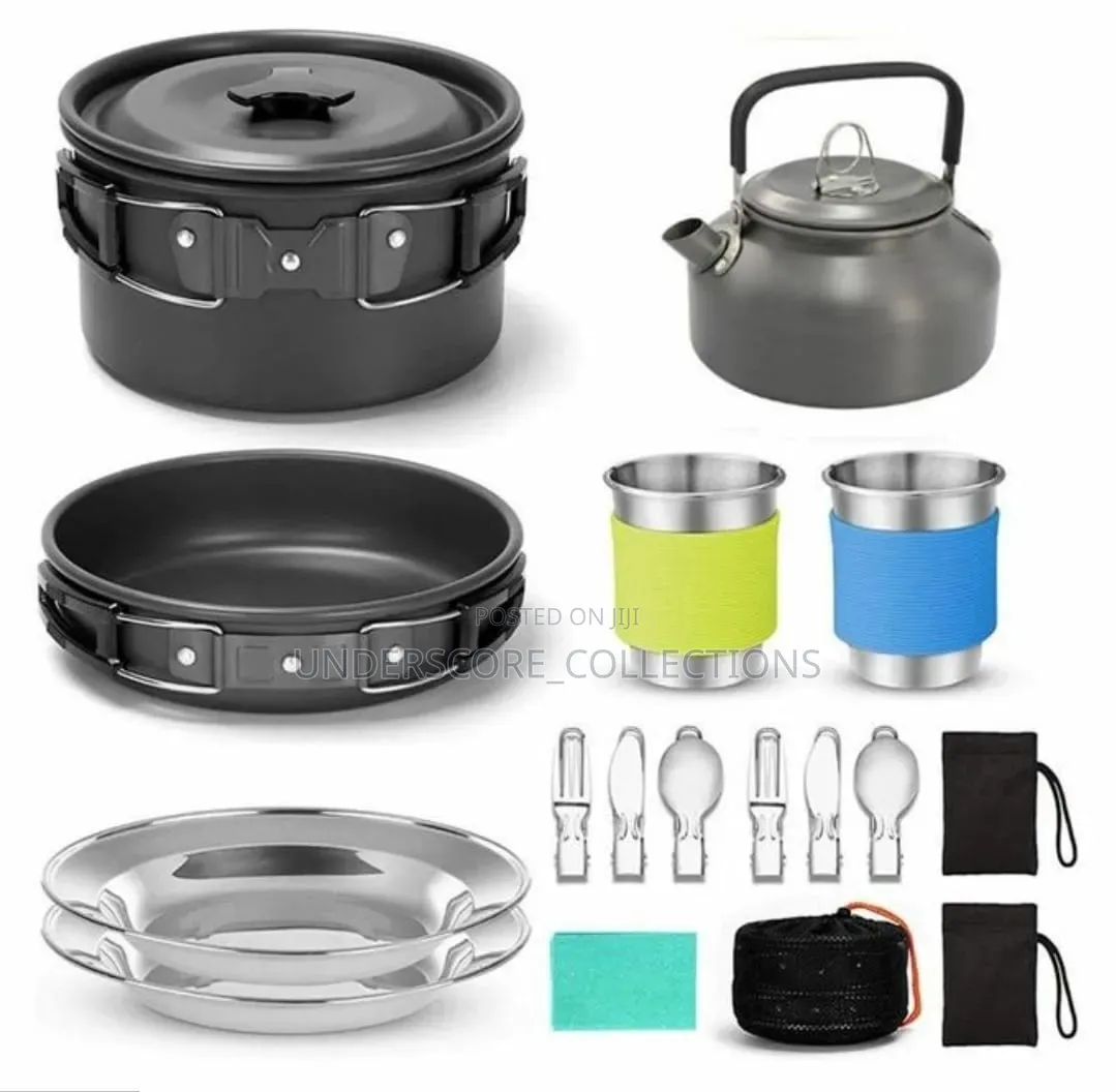 All in 1 Camping Cookware Set Equipment for 2 People