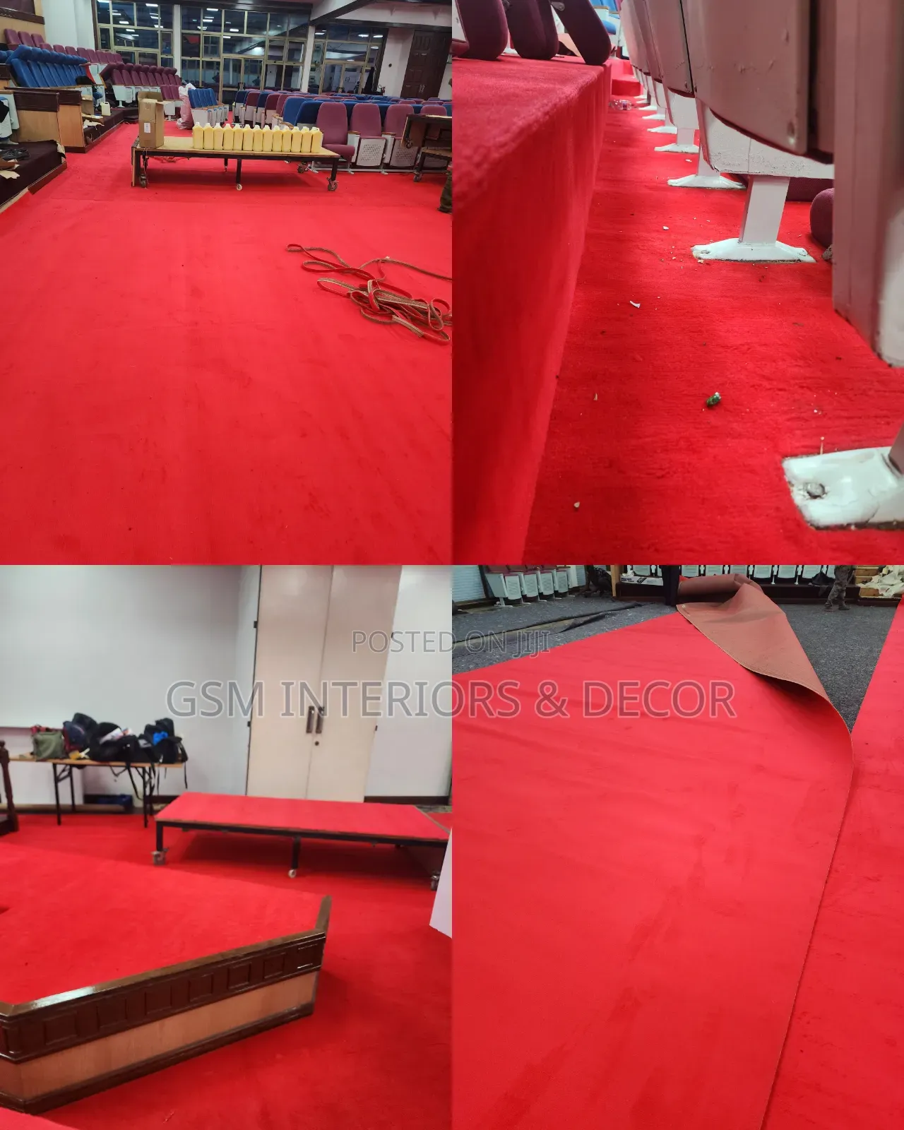 Red Carpets for Office, Church, Hallway and Posh Office