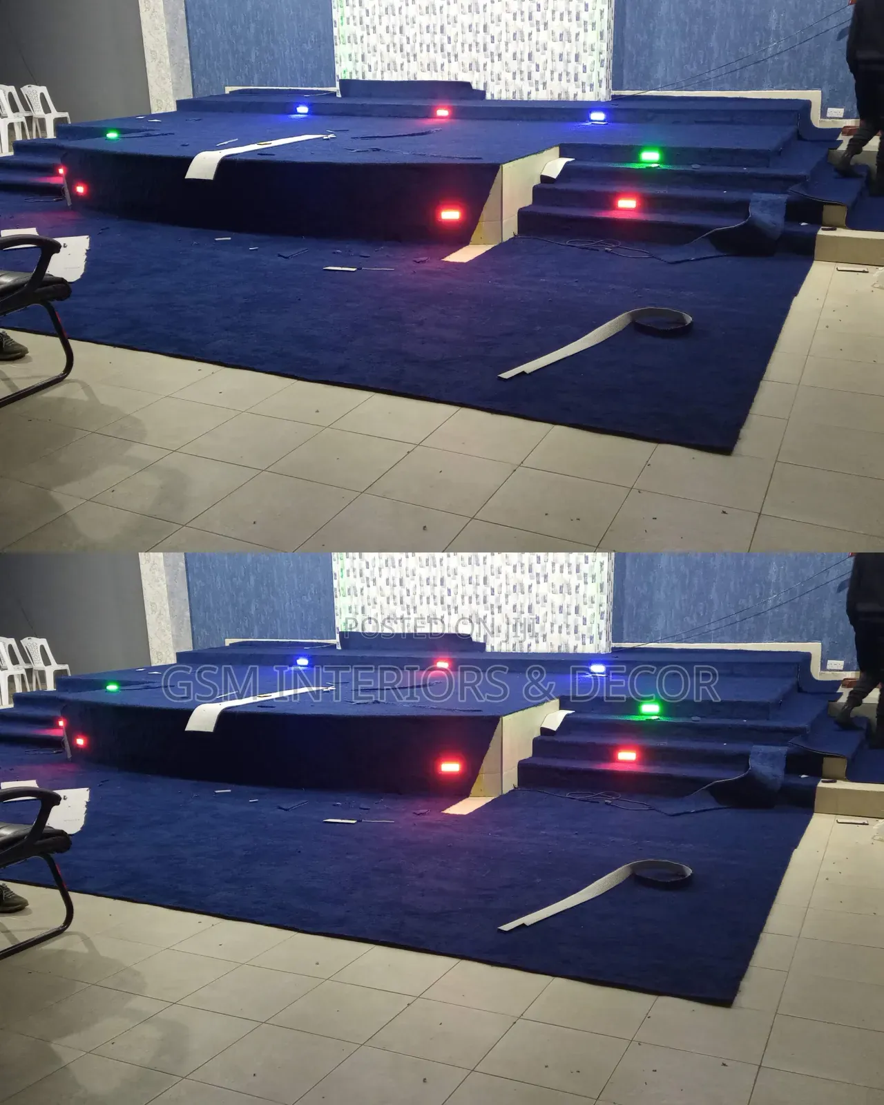 Dark Blue Church Carpets for Altar Renovation/Upgrade