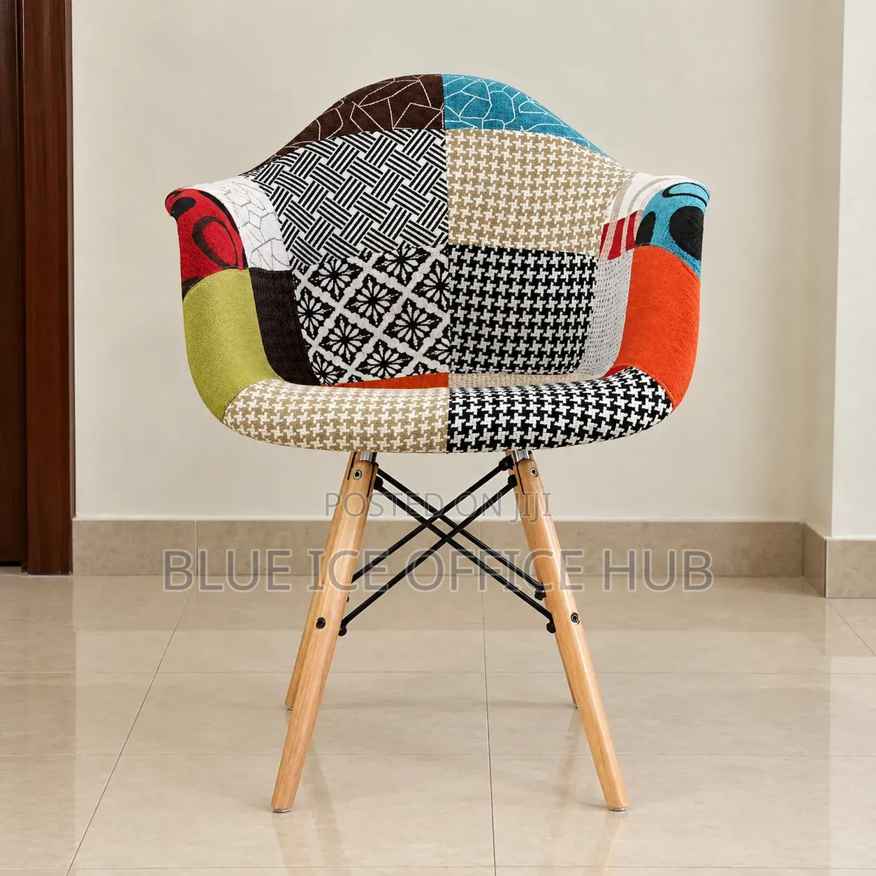 Colourful Patchwork Eames Chair