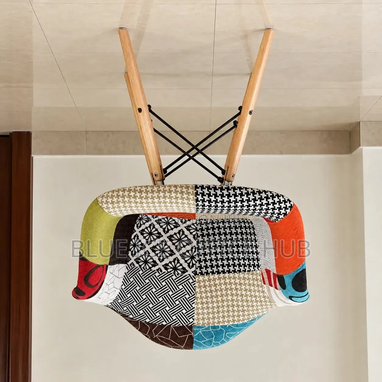 Colourful Patchwork Eames Chair