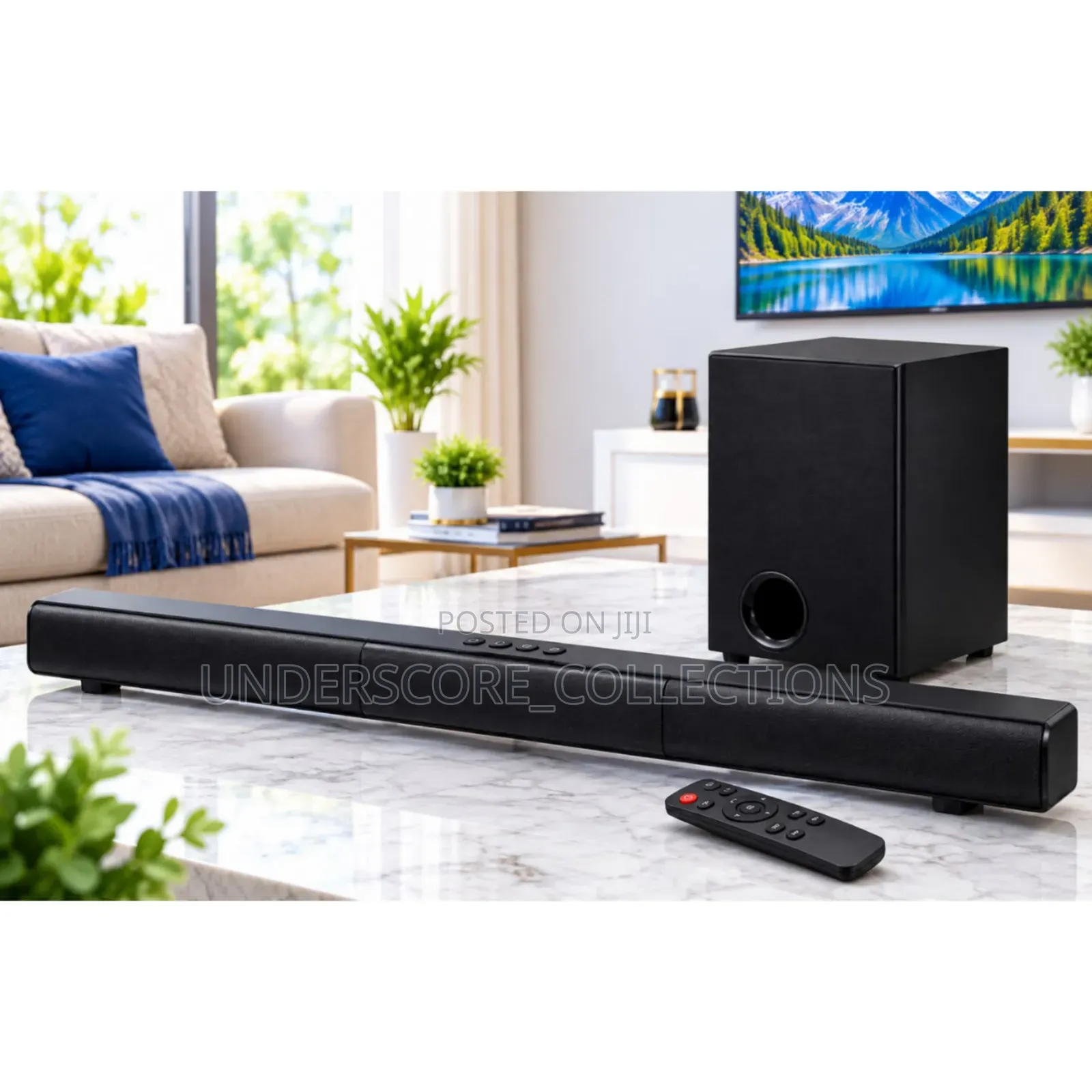 Soundbar and Wired Subwoofer