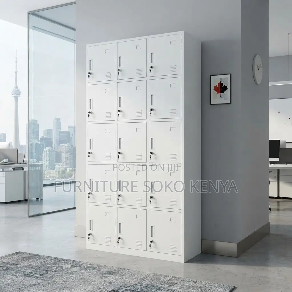 15 Drawers | Lockable Office Modern Filing Store Cabinet
