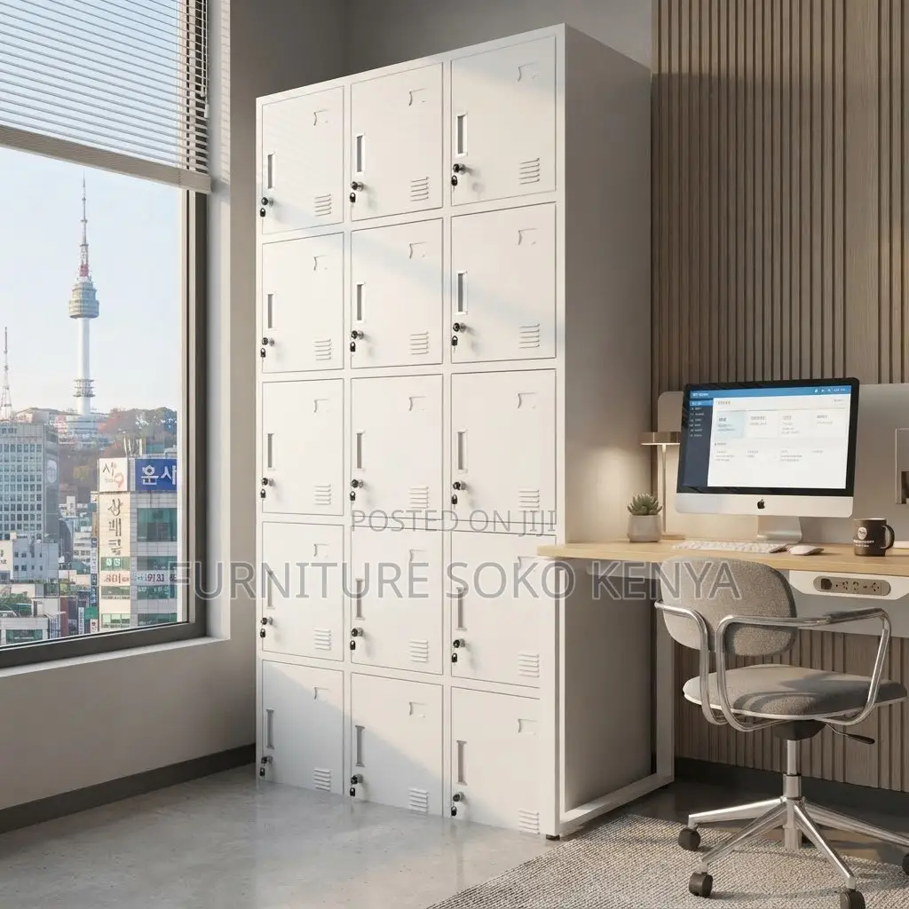 15 Drawers | Lockable Office Modern Filing Store Cabinet