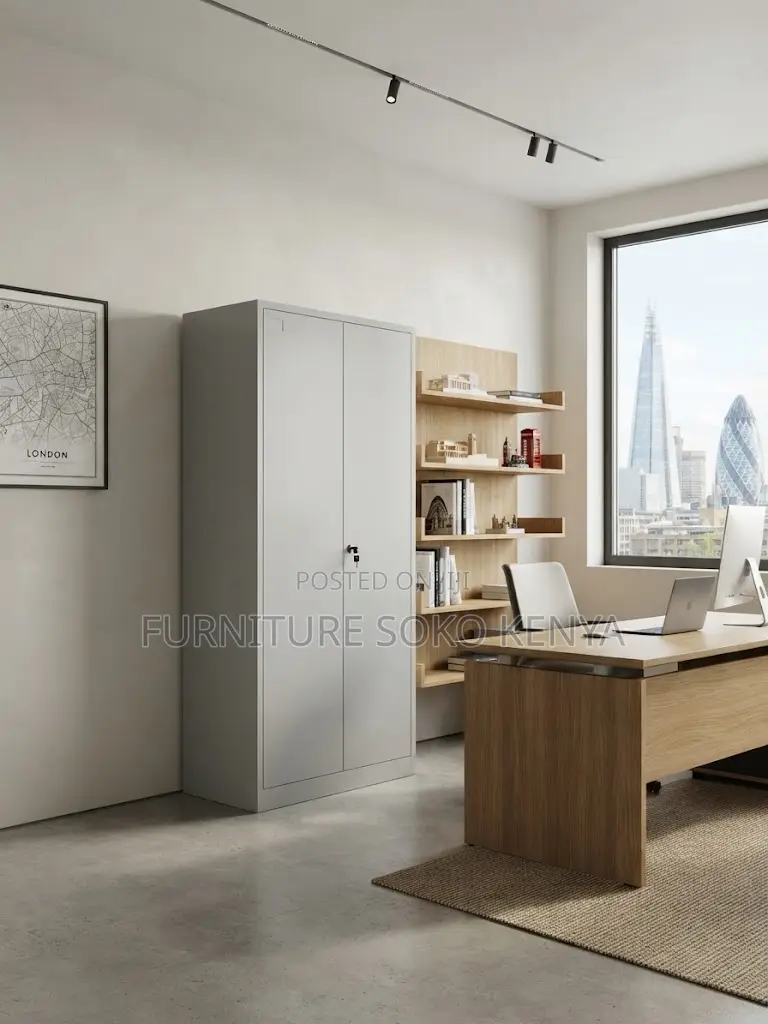 Executive Storage Cabinet | Two Doors Cabinet With Movable Shelves