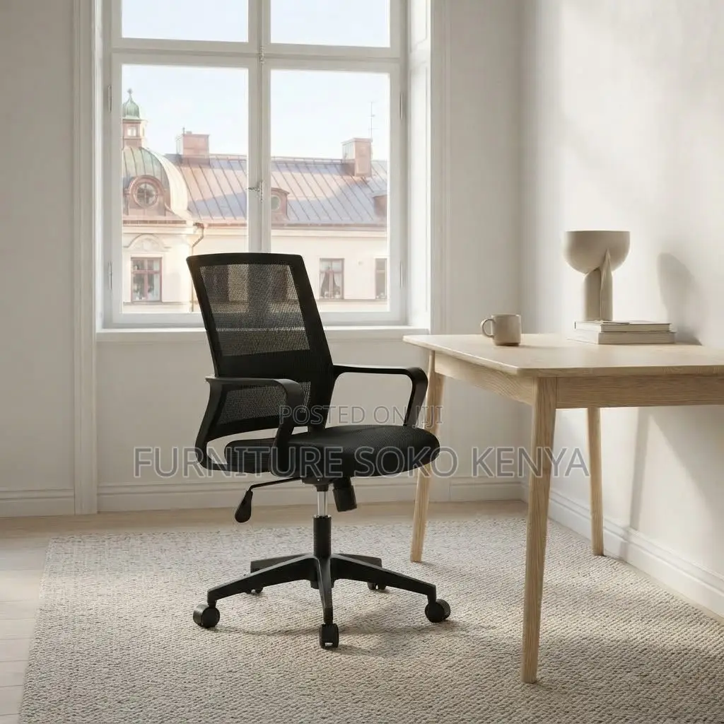 Home Office Chairs | Captains Mesh | Mid Back Fabric Seat