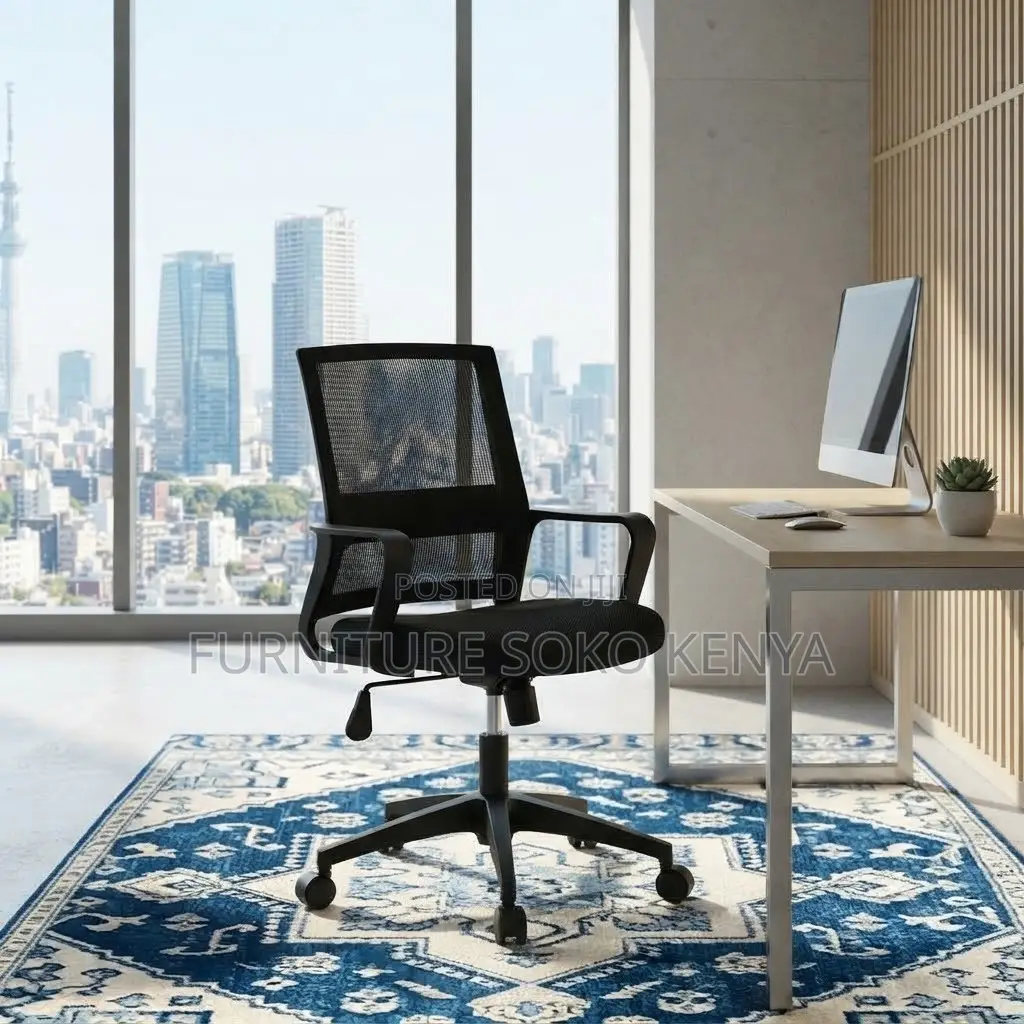 Home Office Chairs | Captains Mesh | Mid Back Fabric Seat