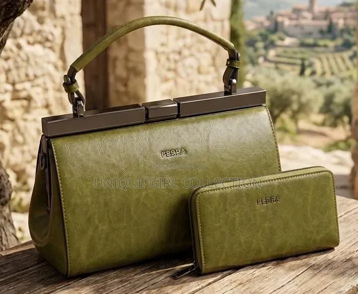 Luxury Pedra 2-in-1 Handbag & Matching Wallet Set