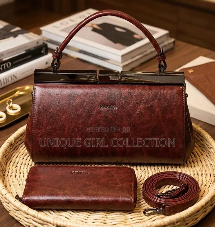 Luxury Pedra 2-in-1 Handbag & Matching Wallet Set