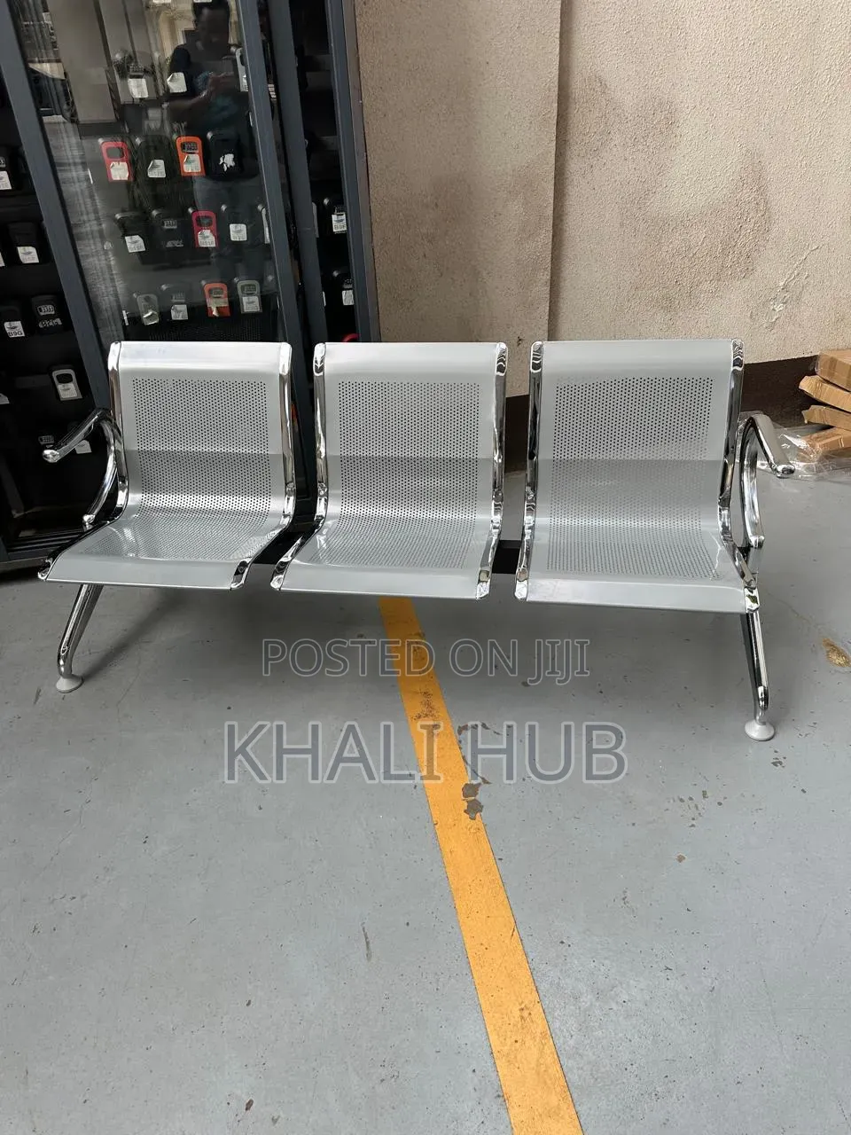Metal Waiting Bench for Reception and Public Areas