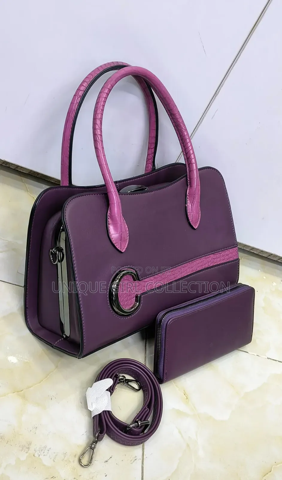 CHRIS KALLA Luxury 2-in-1 Handbag & Matching Wallet Set