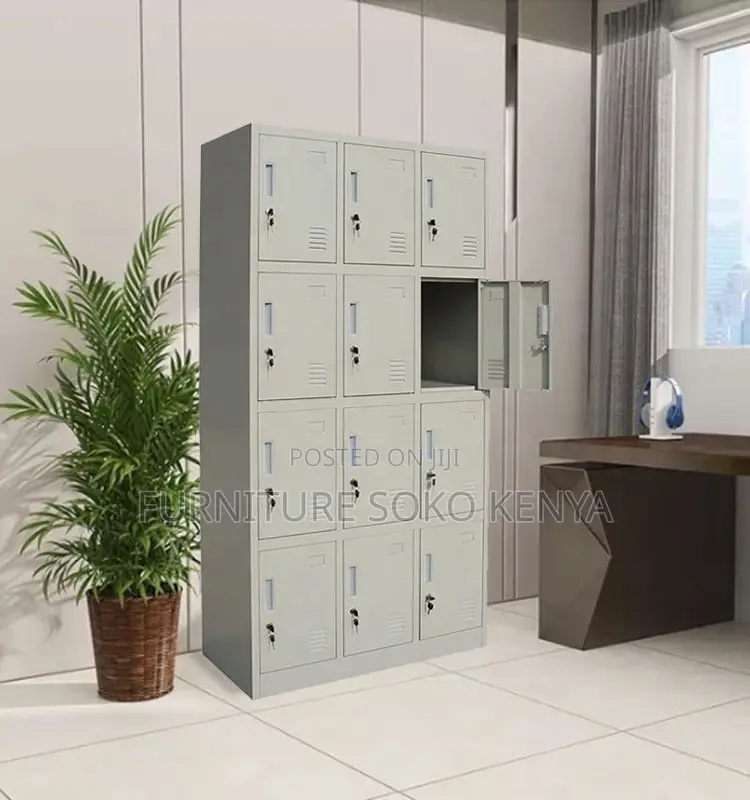 Drawered Urban Cabinets | 12 Lockers Grey | Modern Executive Cabinets