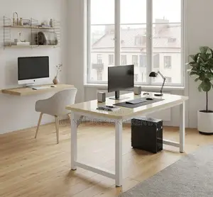 Home Computer Table | Ergonomic Brown Modern Laptop Desk