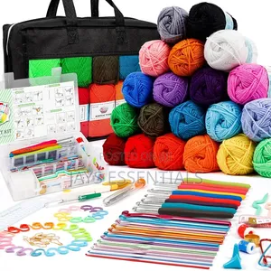 113pc Crotchet Kit With Yarn Gift Set