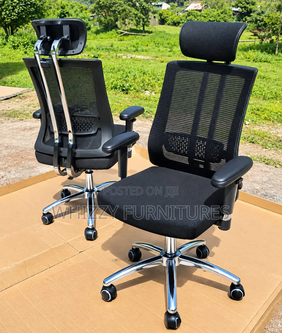 Ergonomic Office Chair With Headrest & Lumbar Support