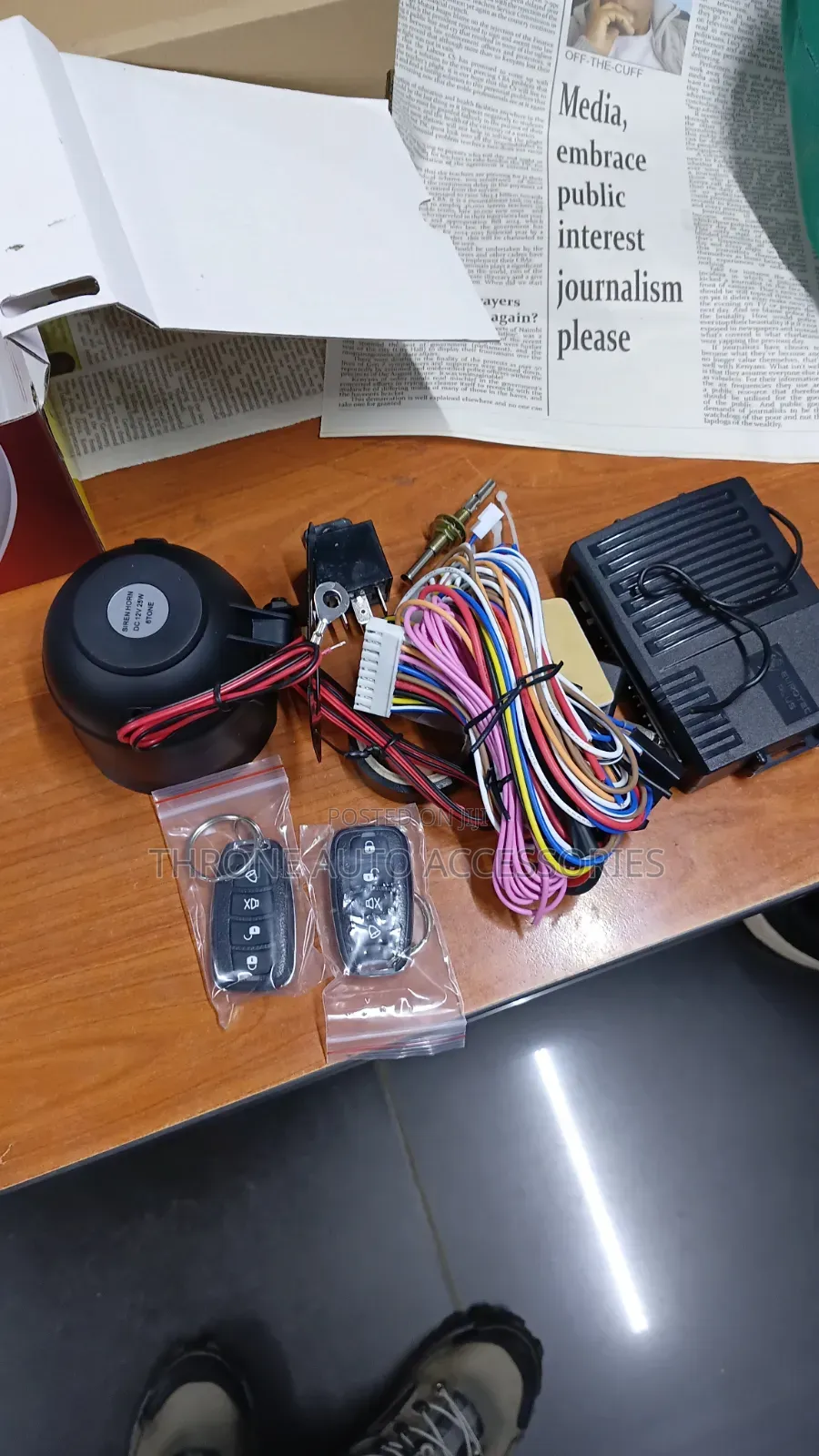 Car Alarm System With Cutoff