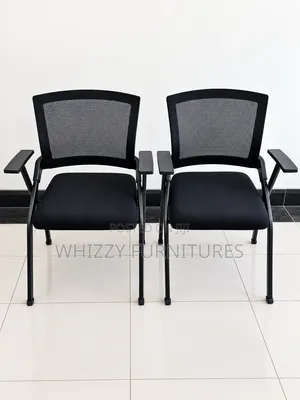 Foldable Black Office Waiting Chairs