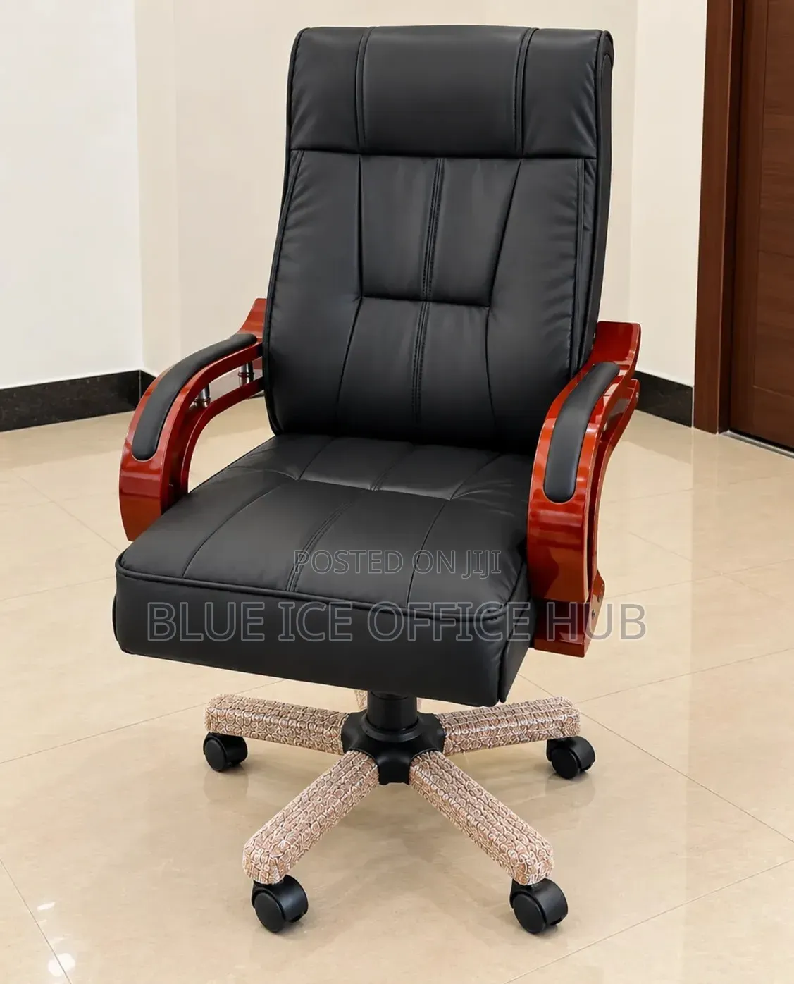 Black Leather Executive Chair