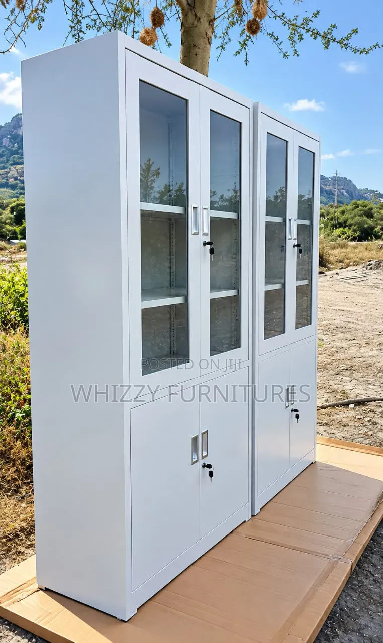 Glass Door Steel Office Cabinet